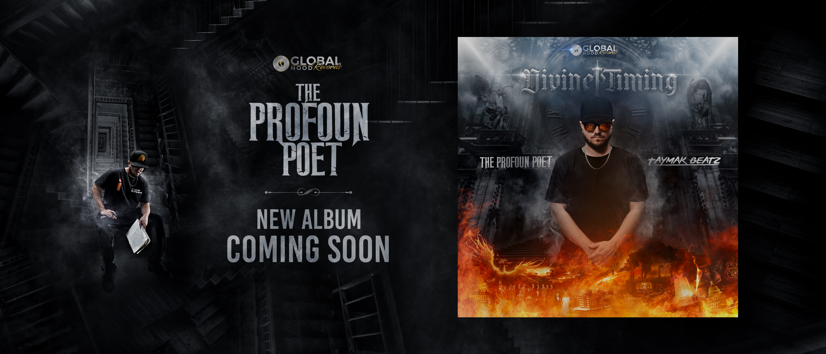 Divine Timing - Coming Soon album banner by The Profoun Poet